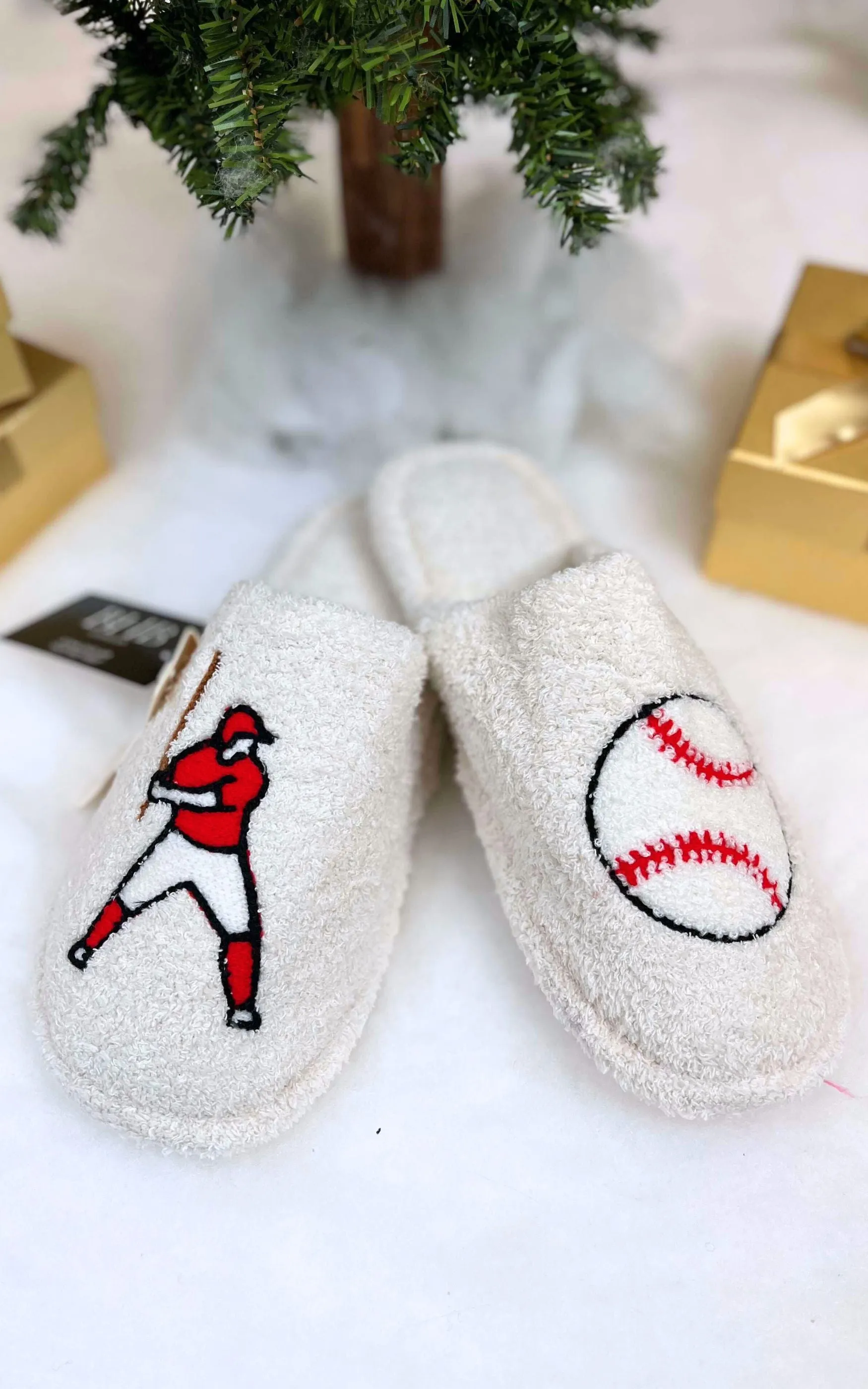 Baseball & Player Slippers - DEAL COUPON EXCLUDED