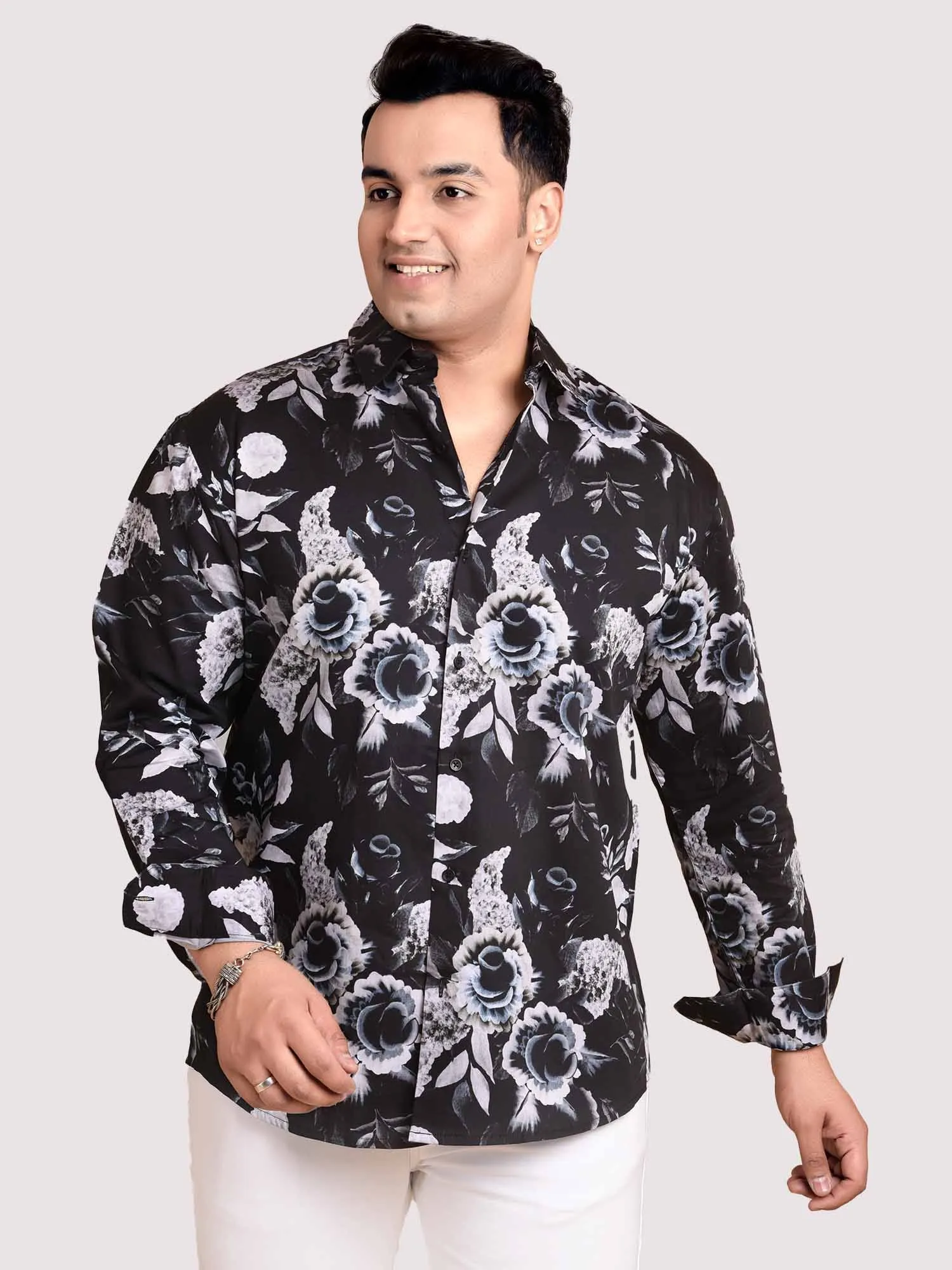 Black Rose Rich cotton Full Sleeve Men's Plus Size