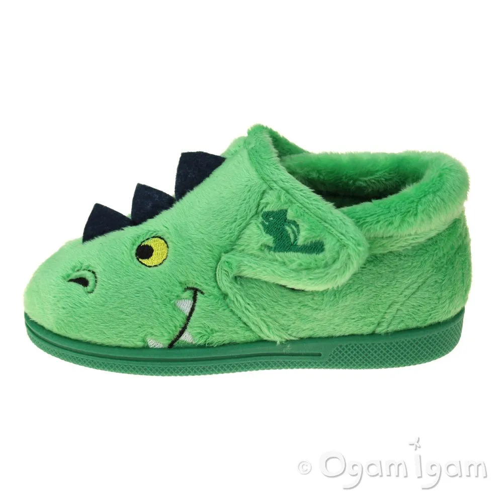 Chipmunks Scorch Boys Girls Green Slipper