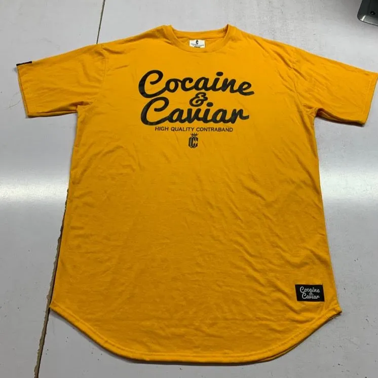 COCAINE & CAVIAR SCOOP BOTTOM TSHIRT