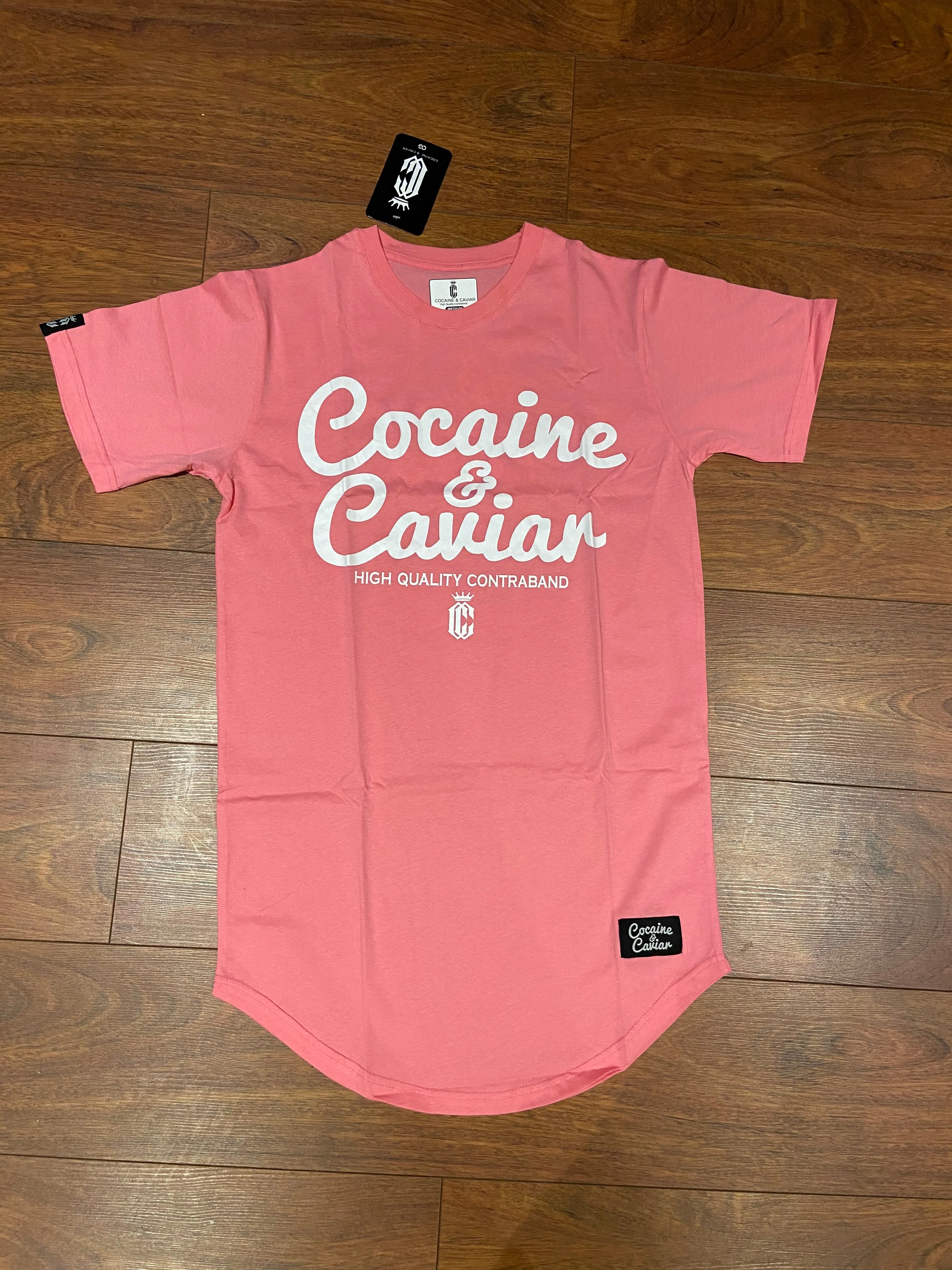 COCAINE & CAVIAR SCOOP BOTTOM TSHIRT