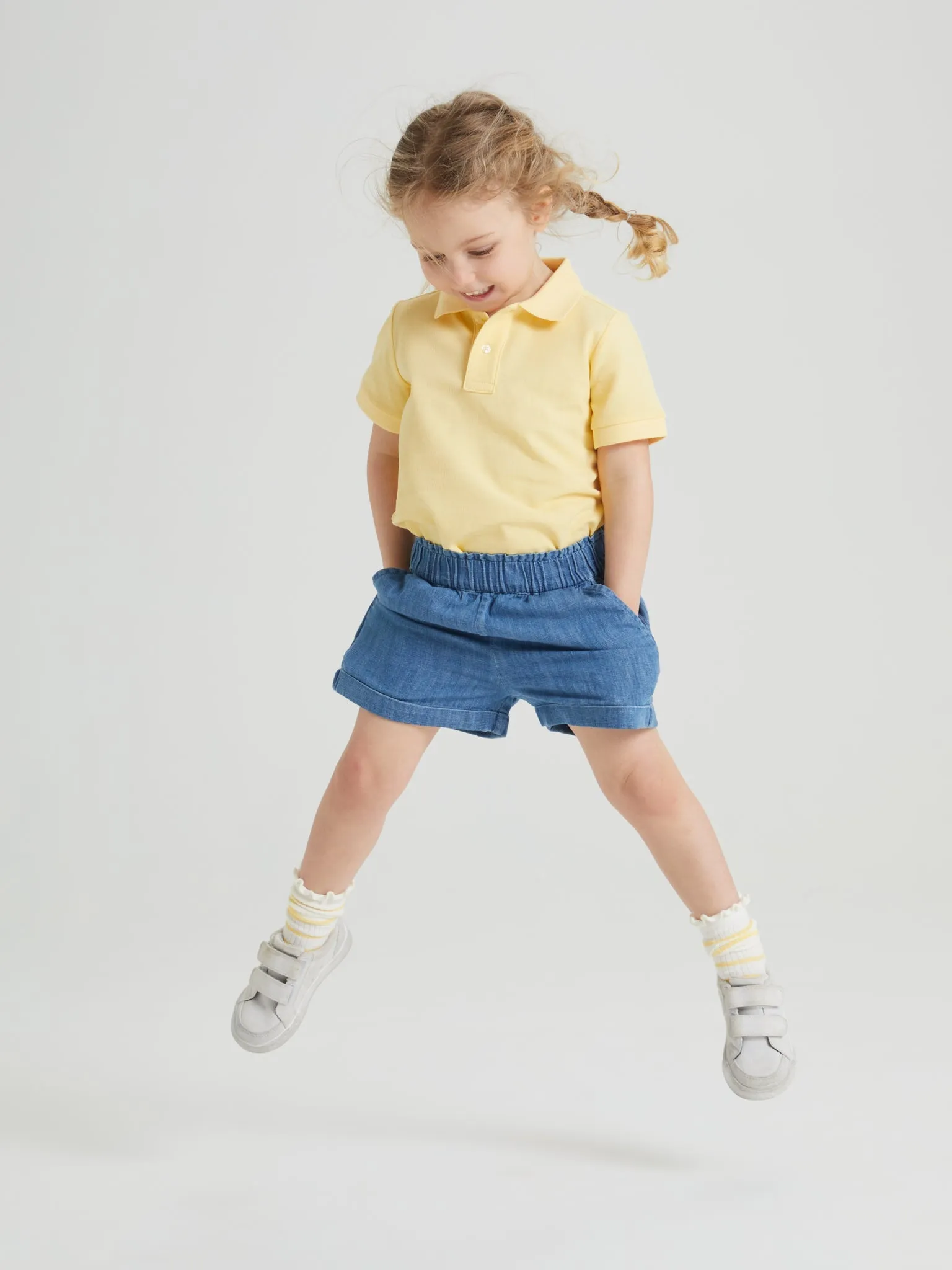 Denim Chambray Kids Shorts