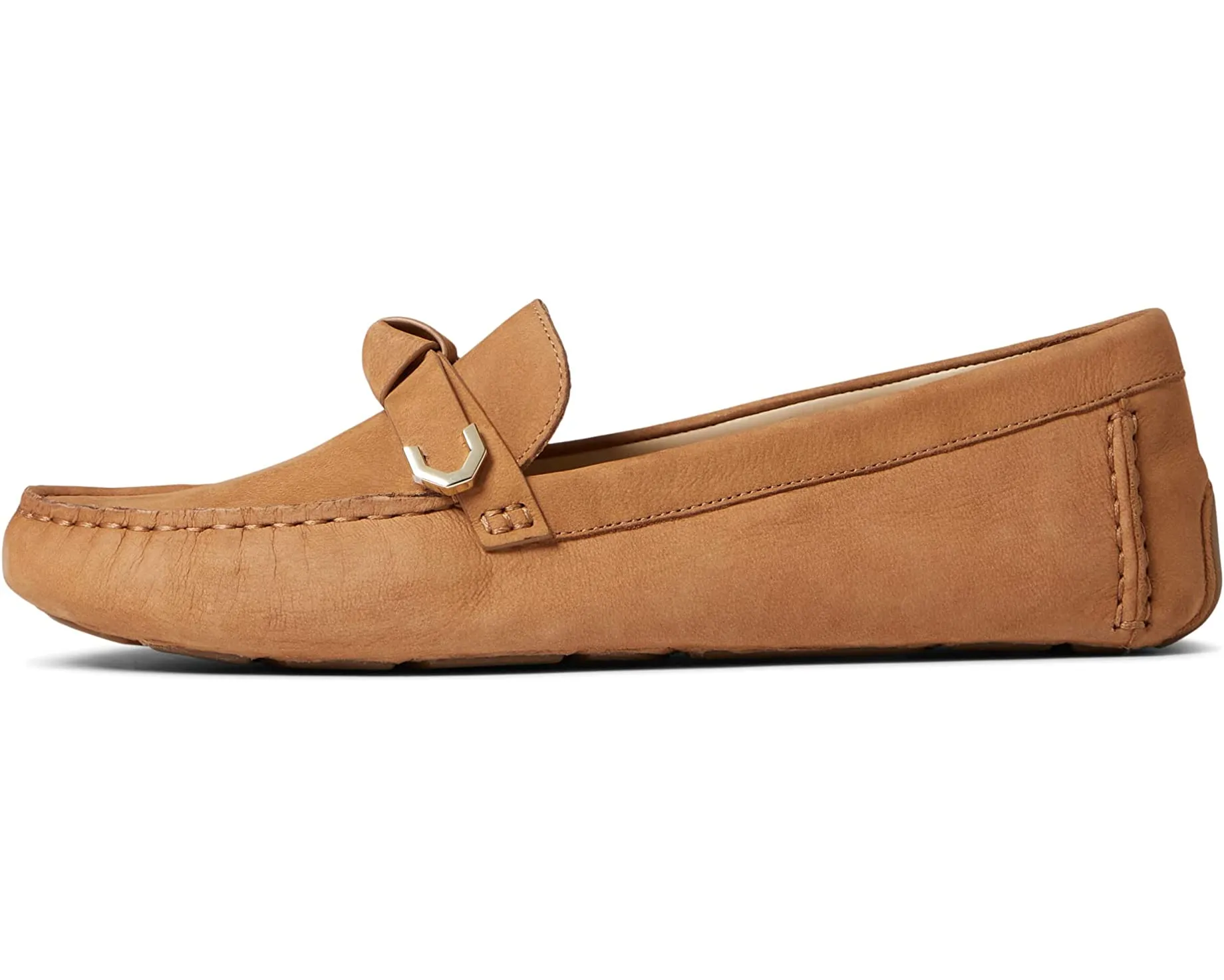 Evelyn Bow Driver Cole Haan Flats, Beige