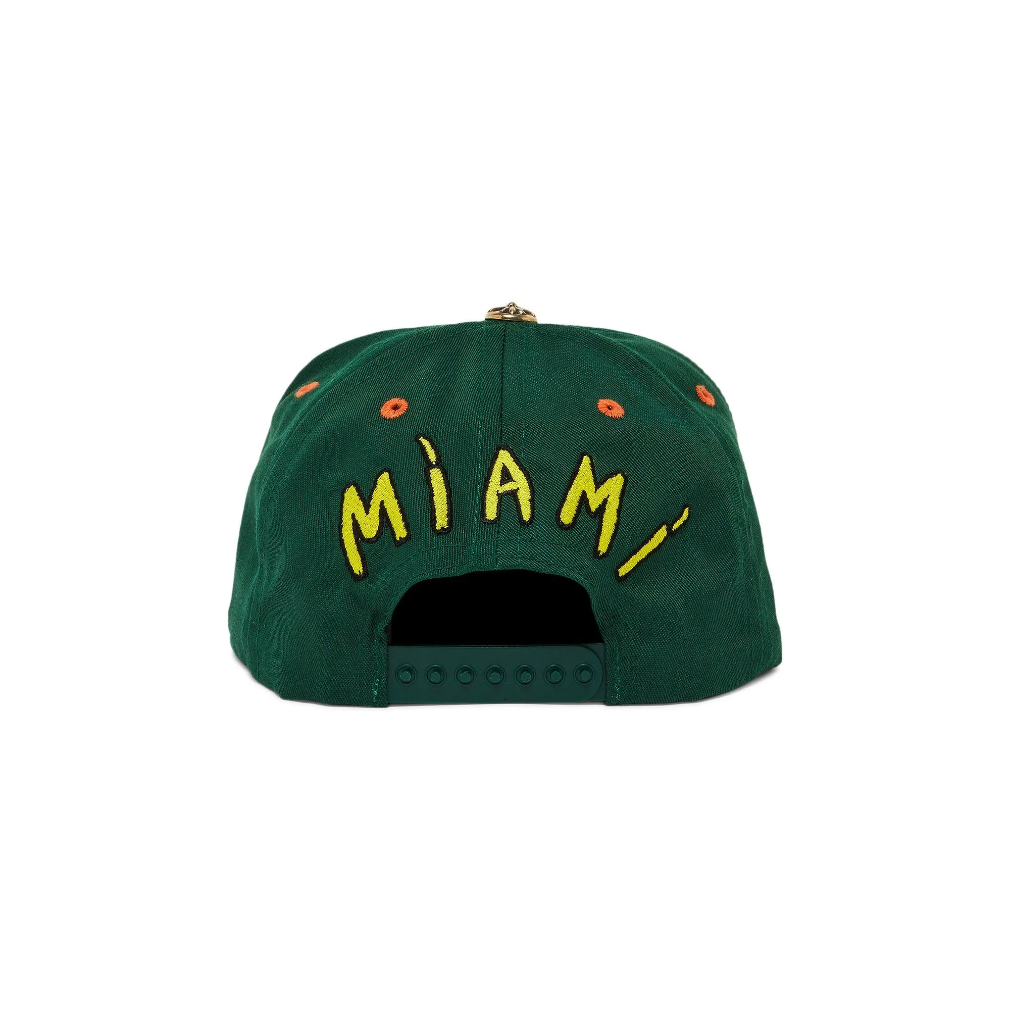 Exclusive Chrome Hearts Miami baseball cap, orange/yellow/green