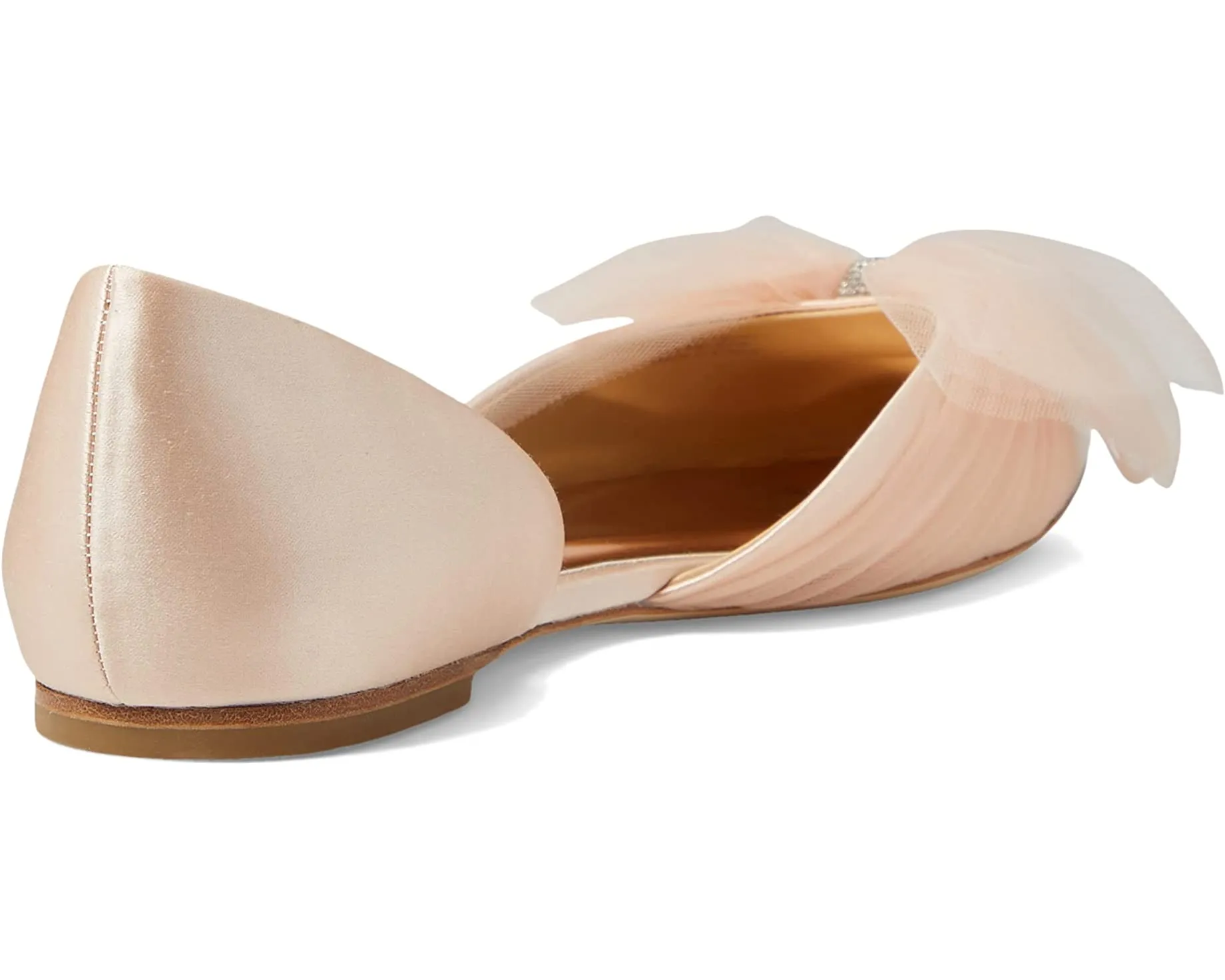 Fergie Badgley Mischka flats, seashell