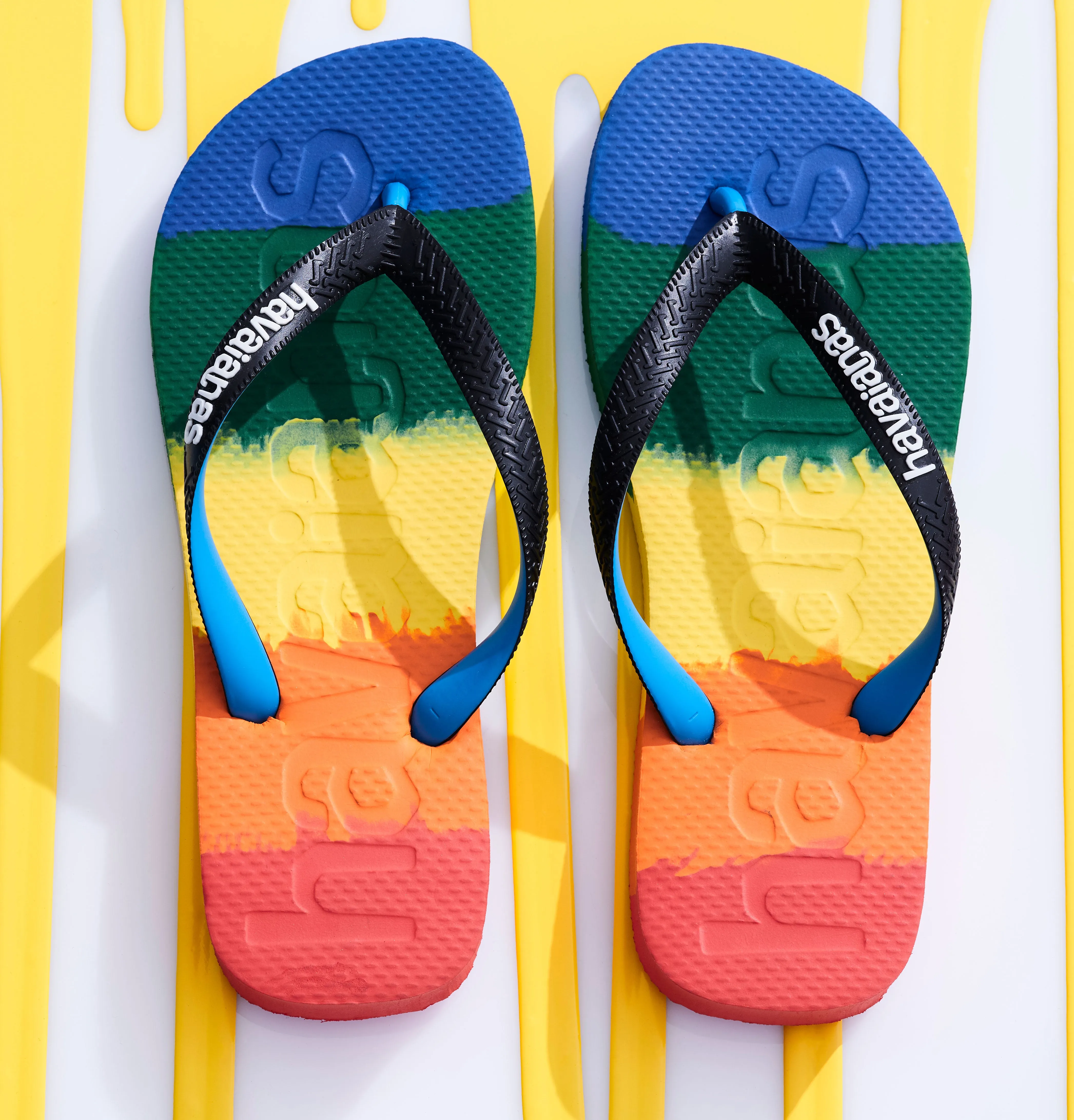 Havaianas Logomania In Rainbow