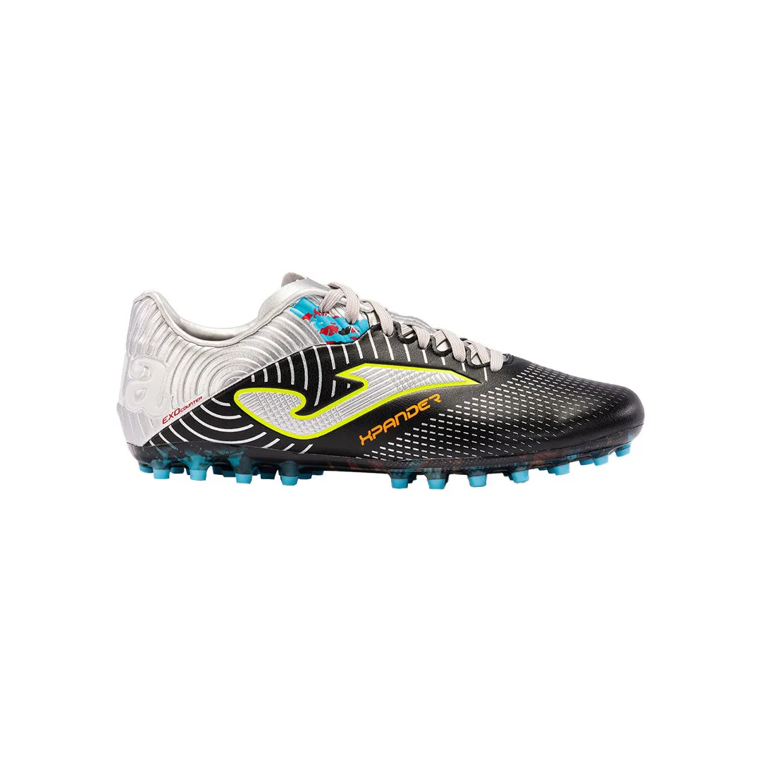 Joma Shoes Xpander 2331 Black Silver Artificial Grass Semi-Studded/Turf Boots XPAS2331AG - 38082232-219