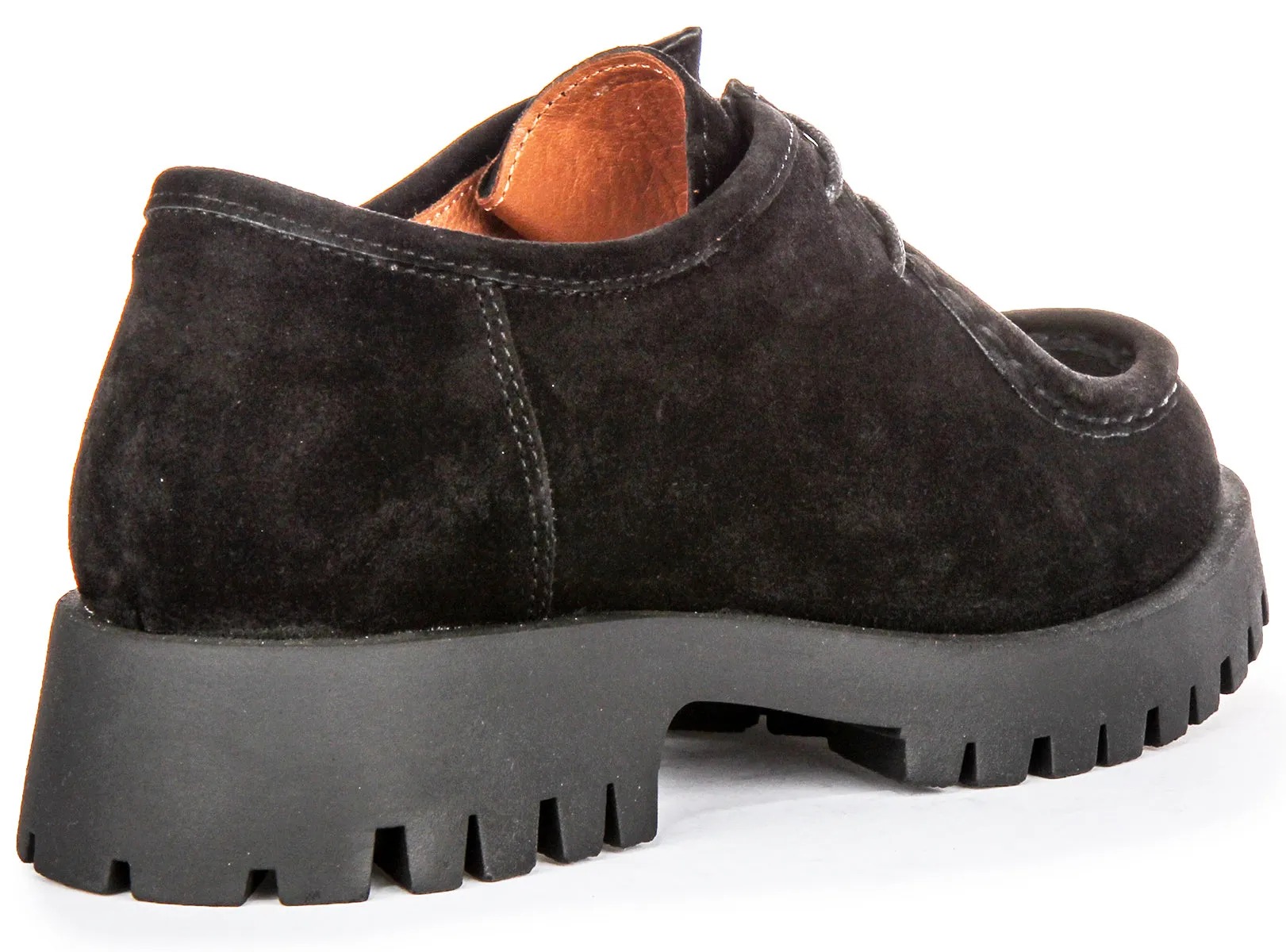 Justinreess England Emerie In Black Suede For Women