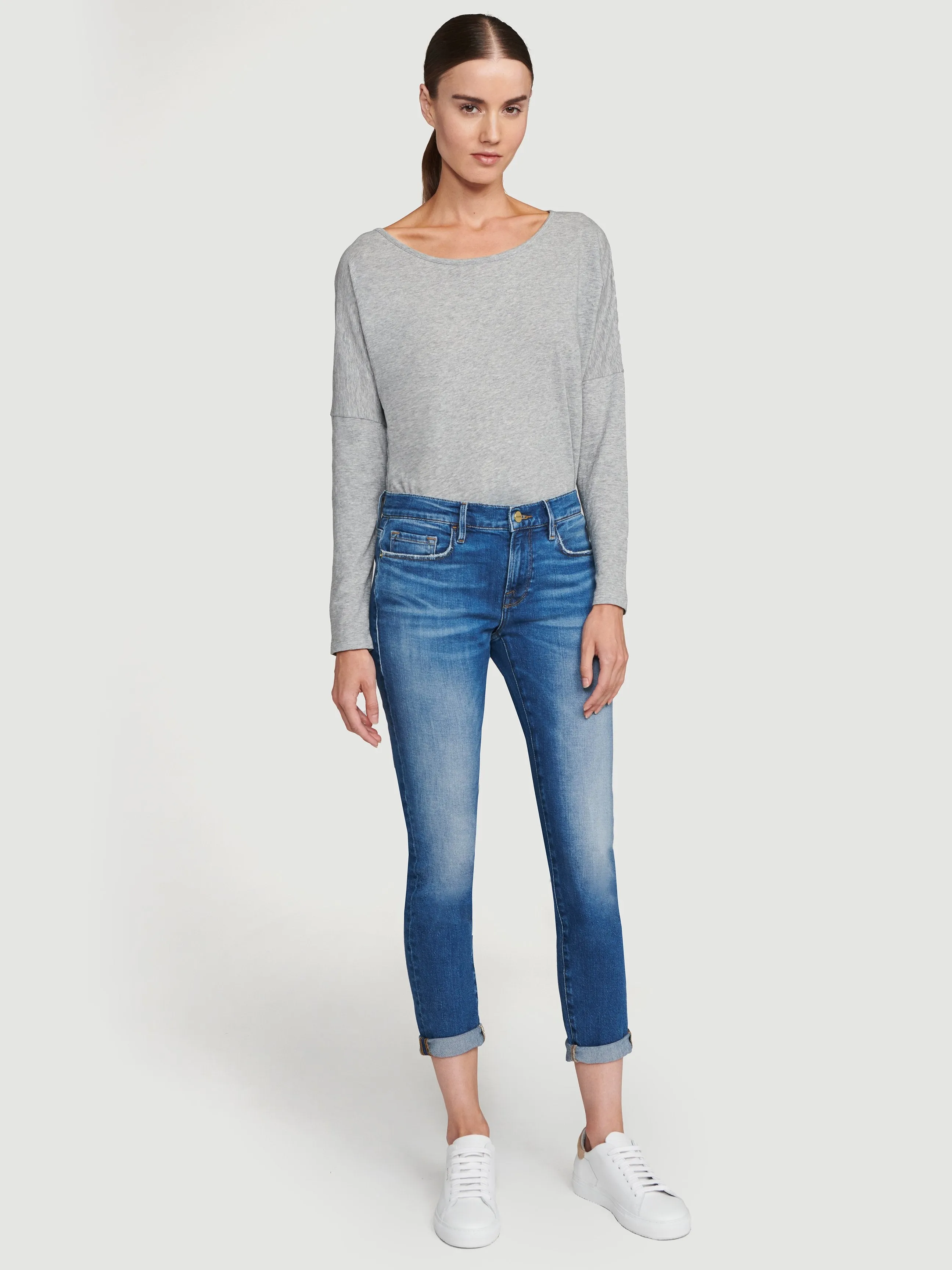 Le Mid Rise Garcon -- Gris Heather