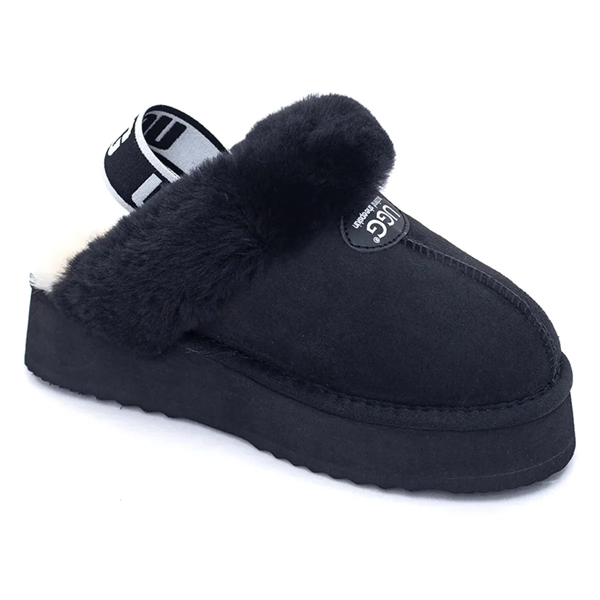 Platform Strap UGG Slippers