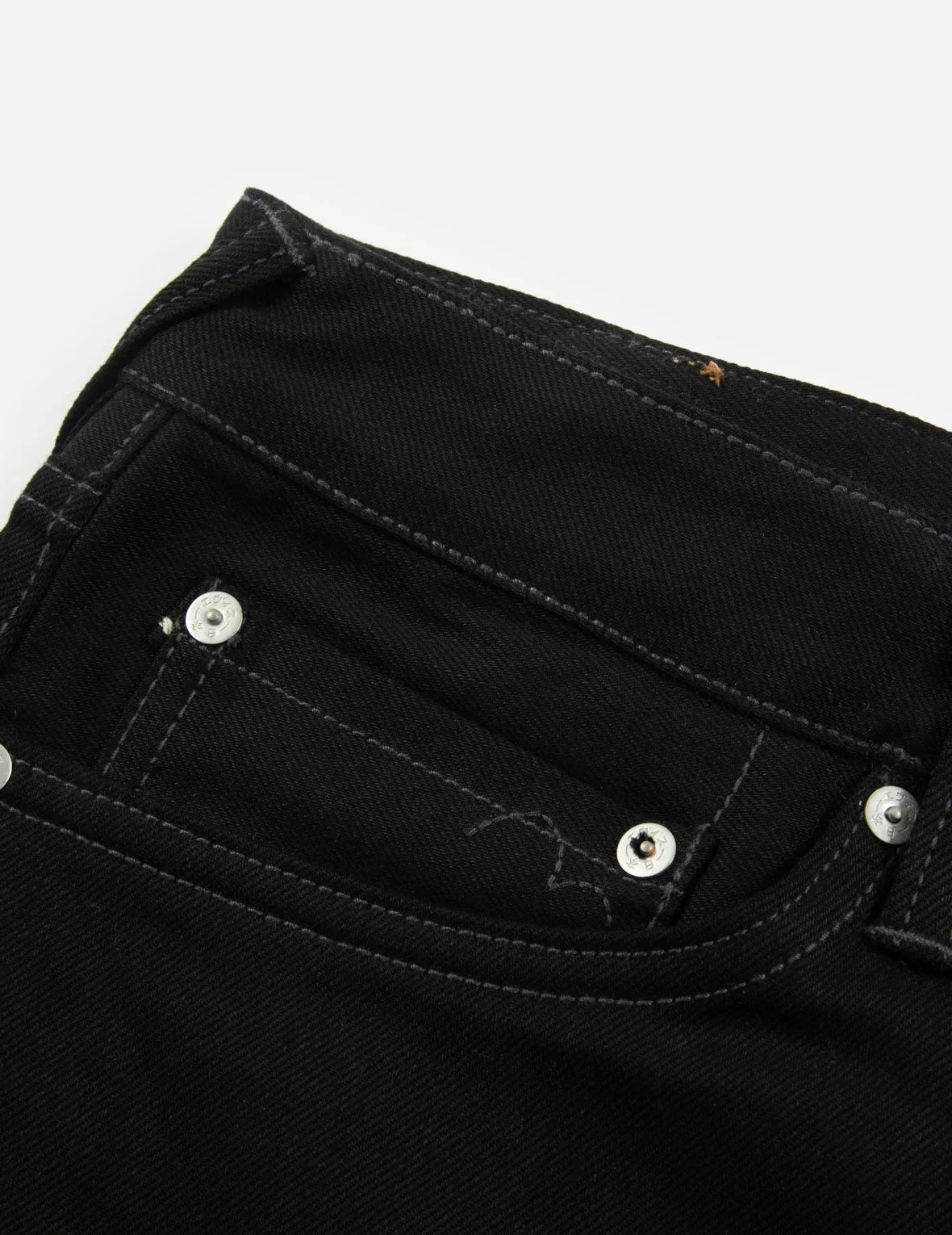 Samurai and Seagull Embroidery Denim Shorts