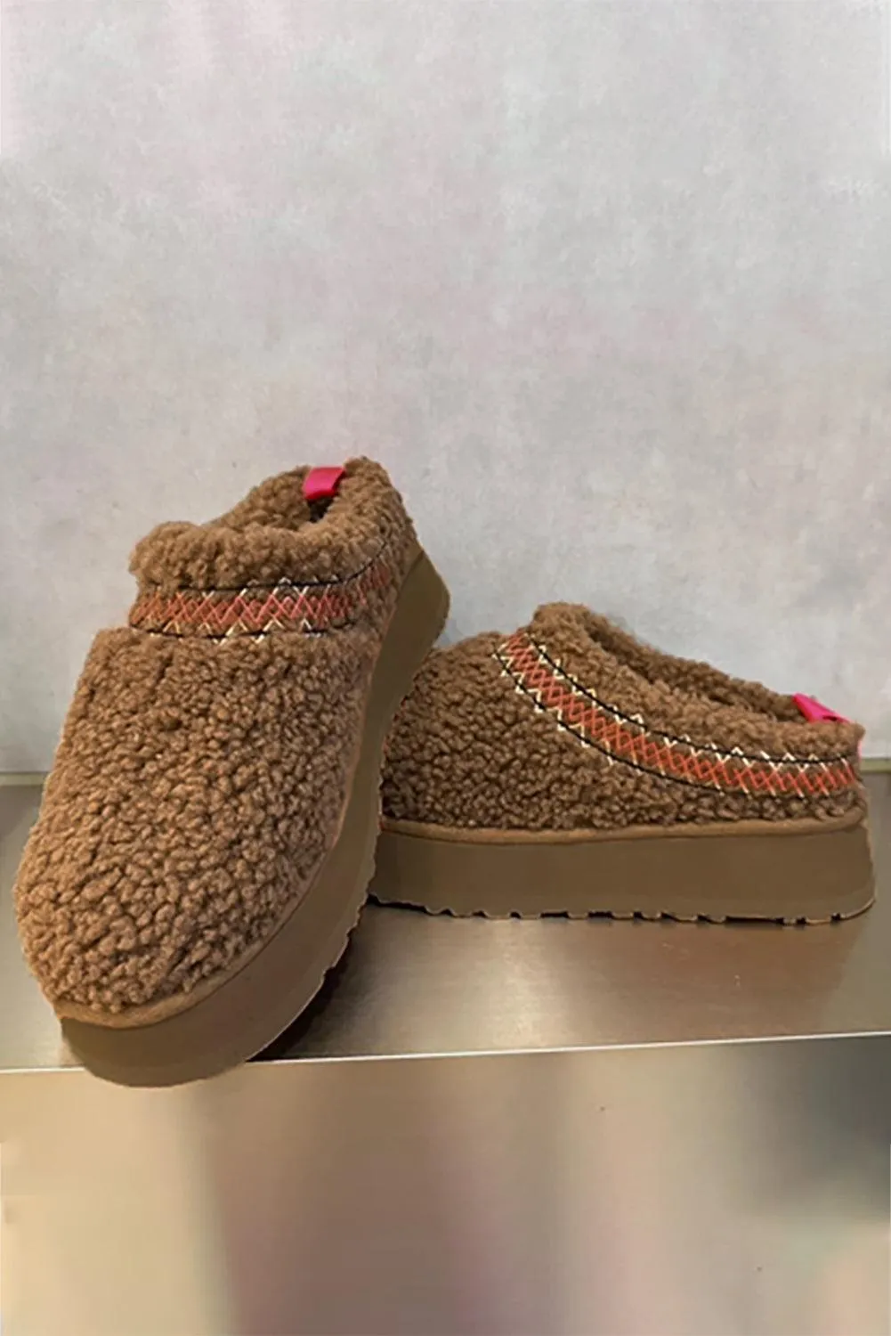 Sherpa Plush Winter Slippers