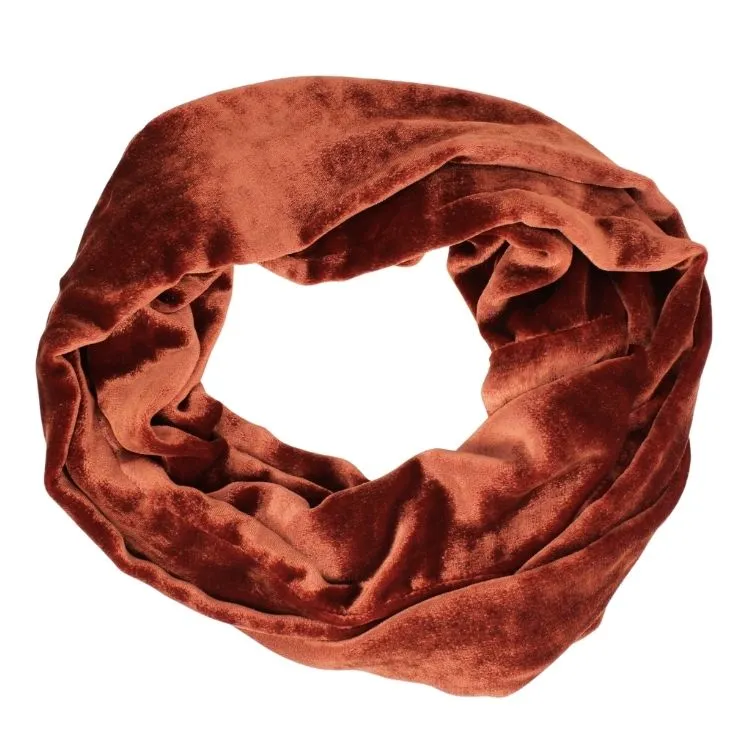 Silk Velvet Infinity Scarf