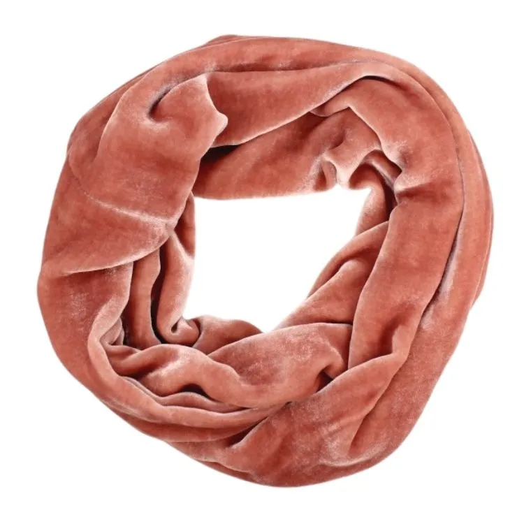 Silk Velvet Infinity Scarf