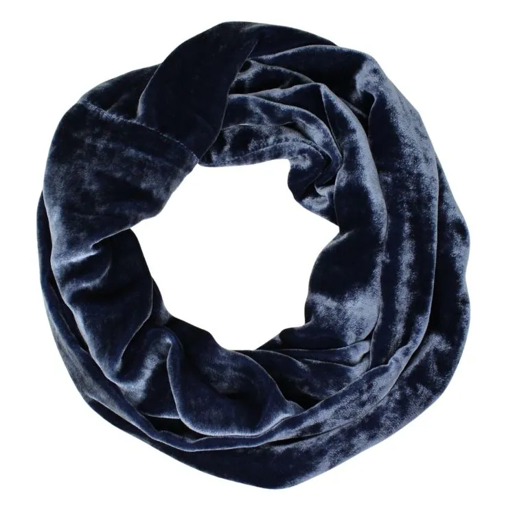 Silk Velvet Infinity Scarf