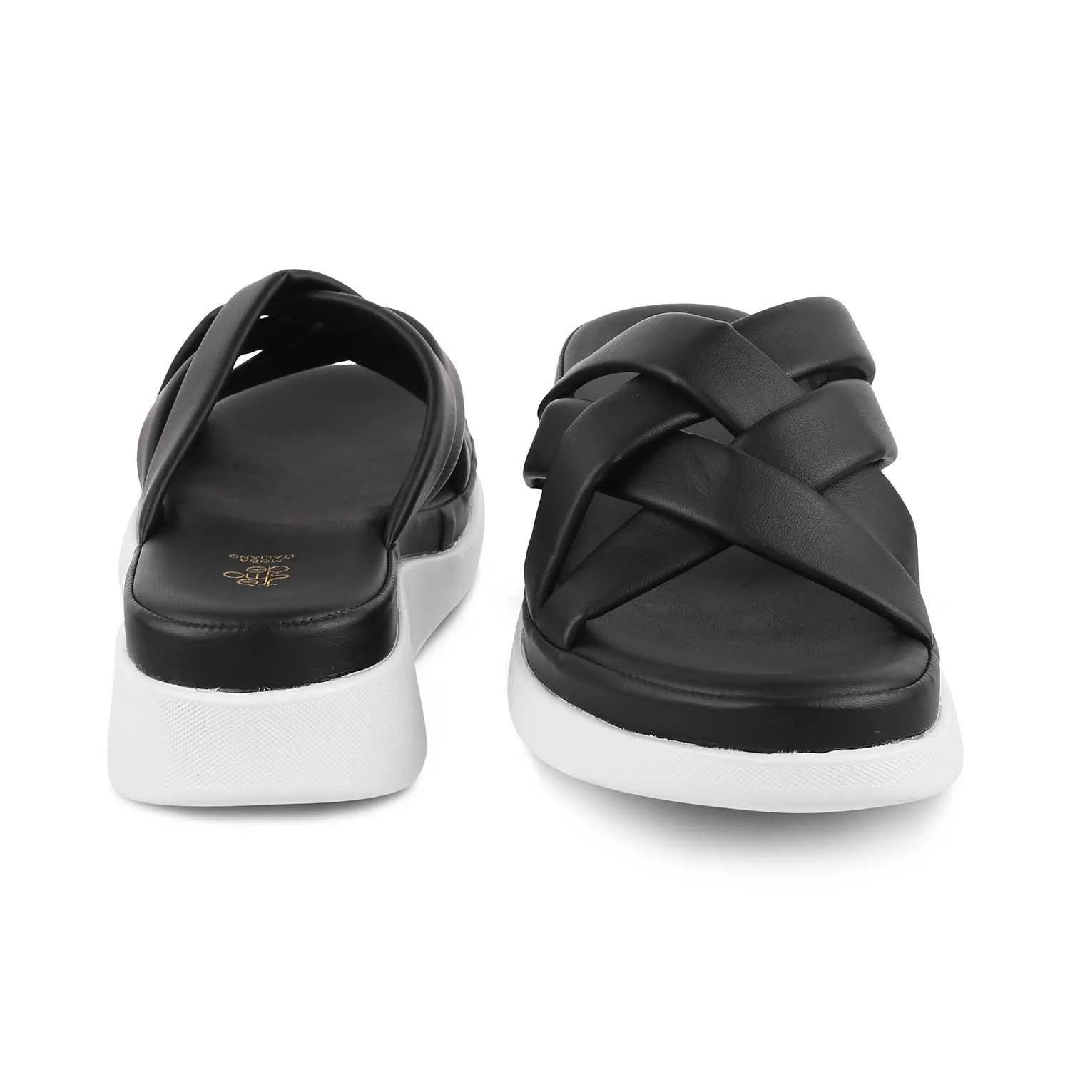 The Breeze Black Women's Casual Wedges Tresmode