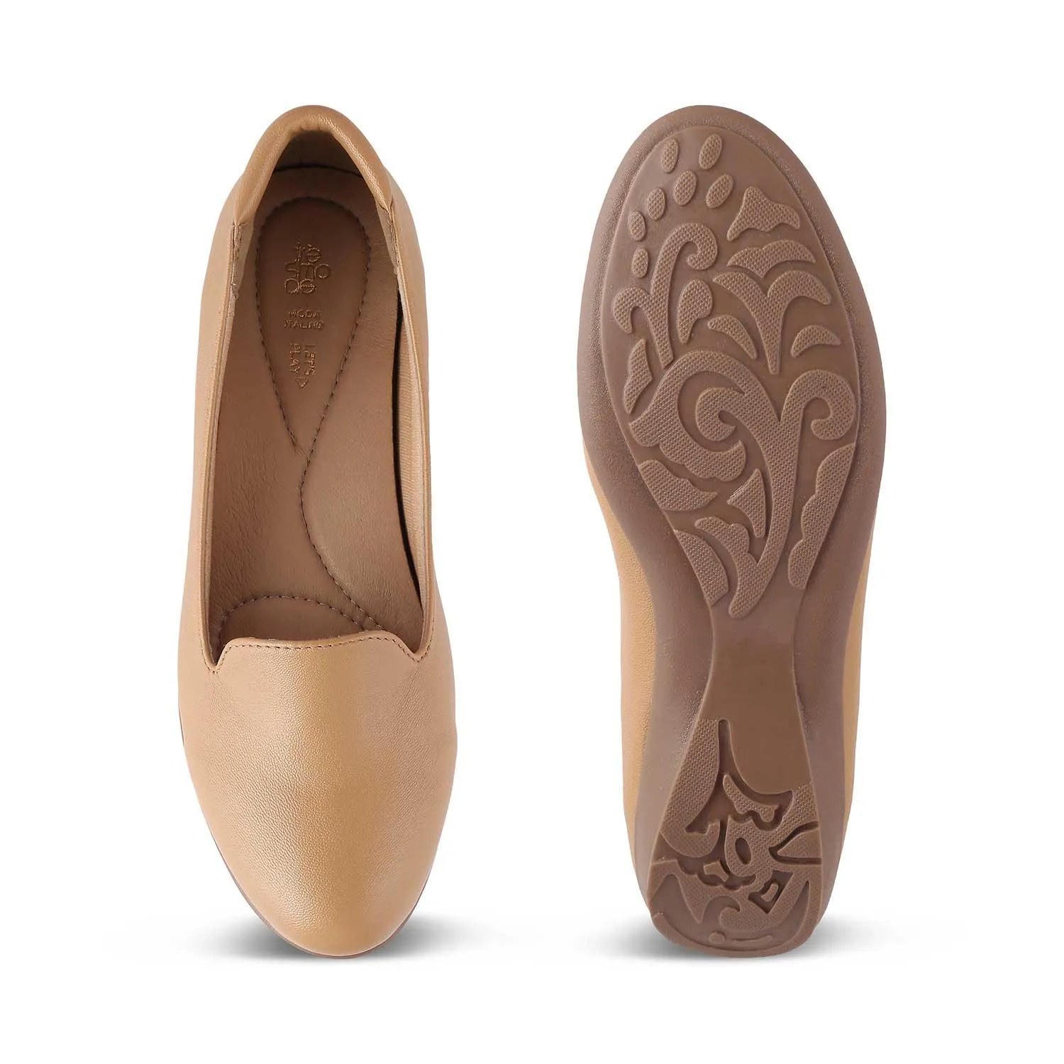 The Samsy Beige Women's Casual Ballerinas Tresmode