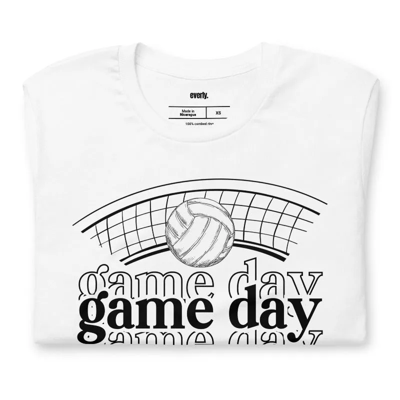 Volleyball Game Day Vibes Graphic Tee