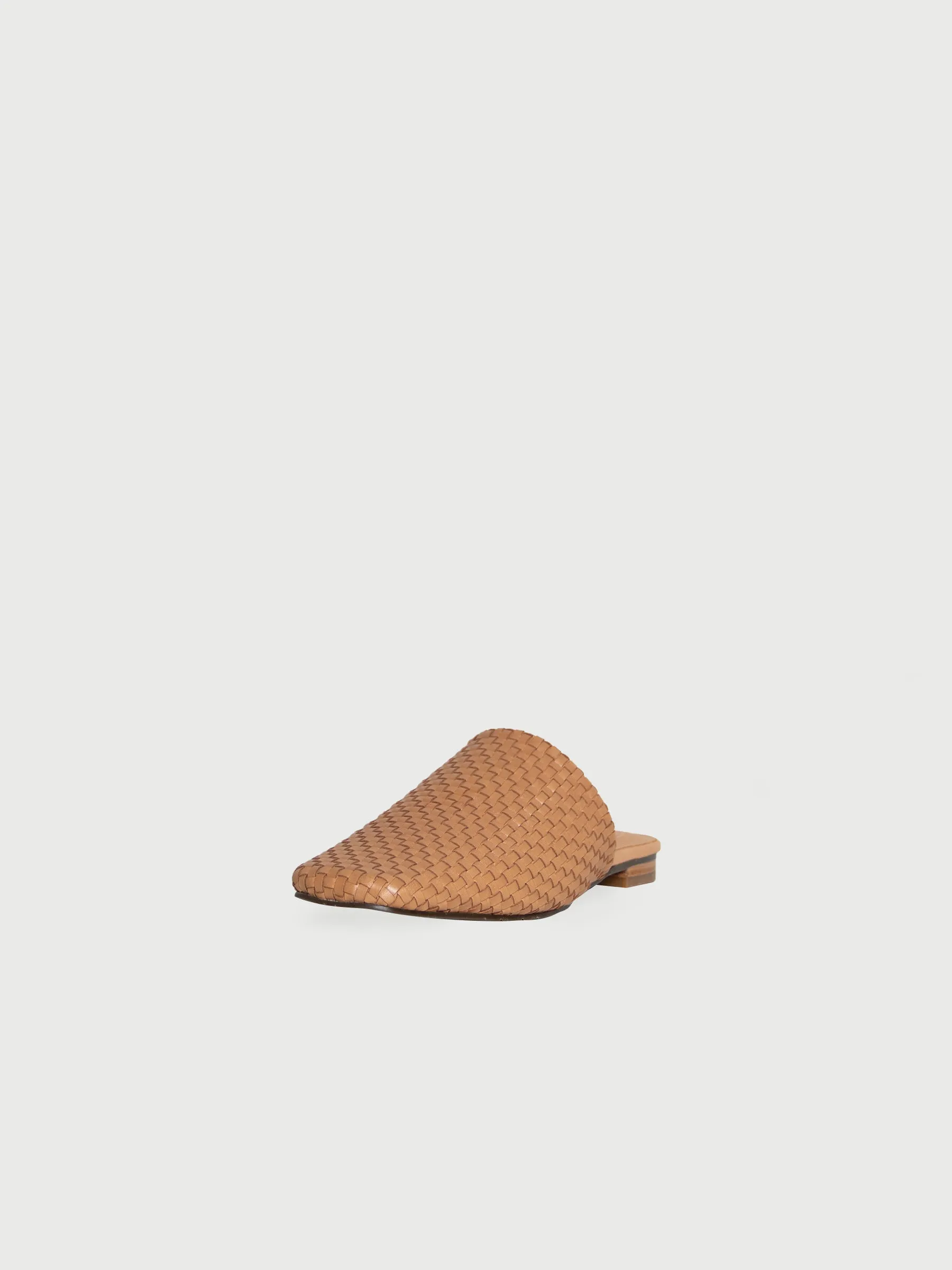 Woven Leather Mules